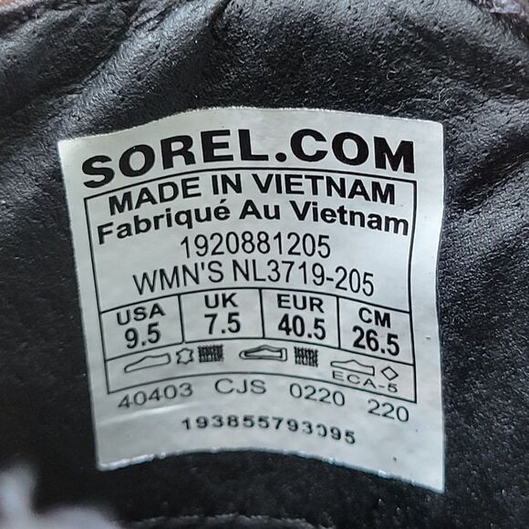 Sorel Emelie Blackened Brown Oiled Leather Waterproof Chelsea Ankle Boots Bootie - Picture 8 of 9